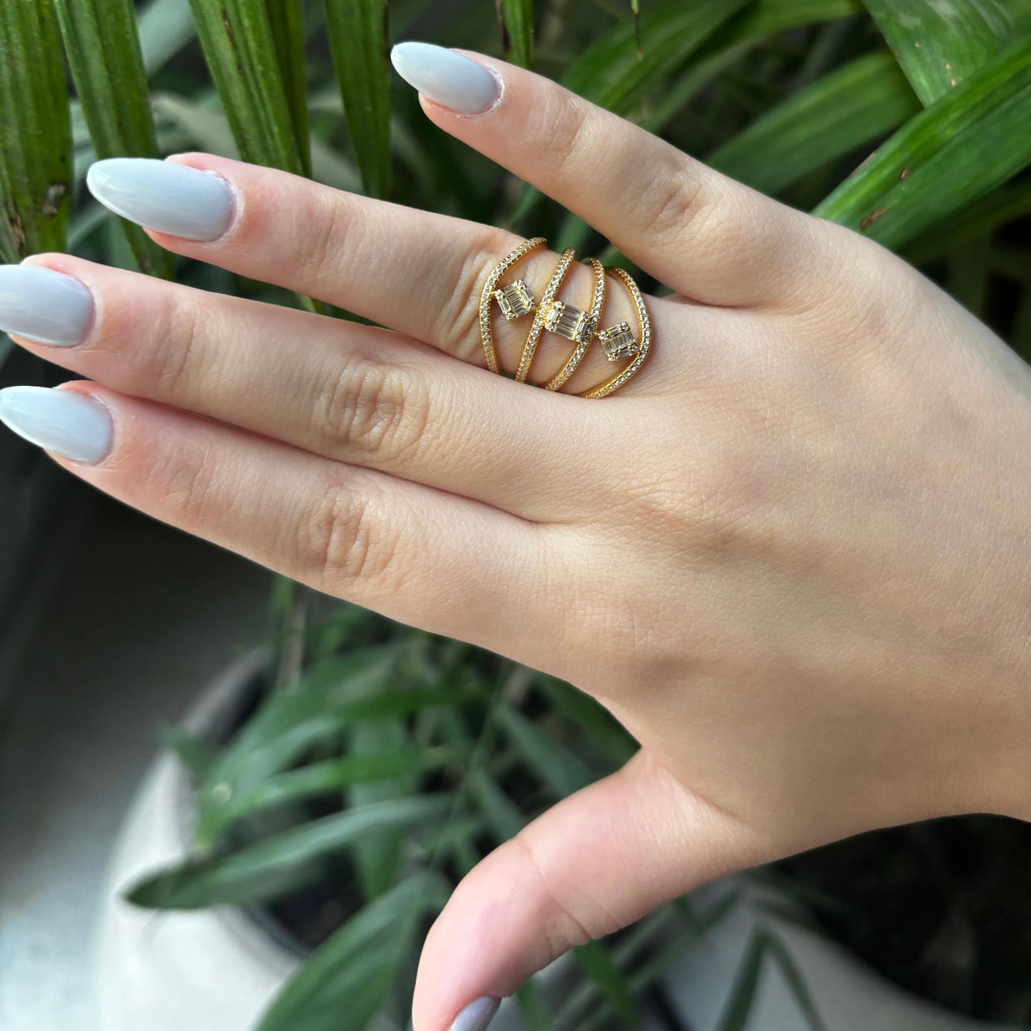 Baguette Cage Ring