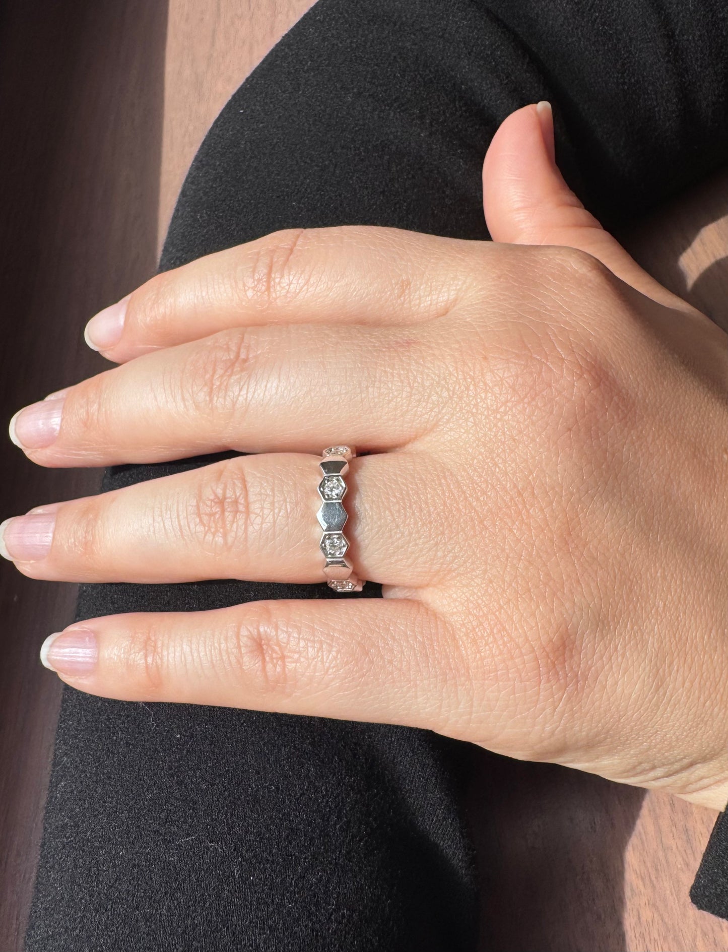 Viola Silver Ring