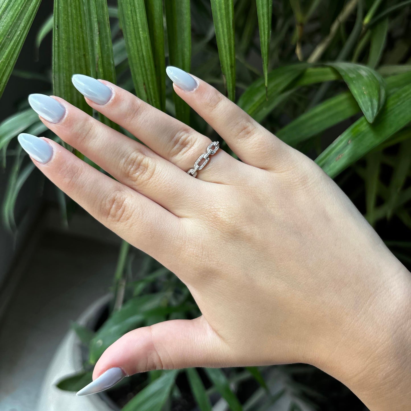 Segmented Silver Band