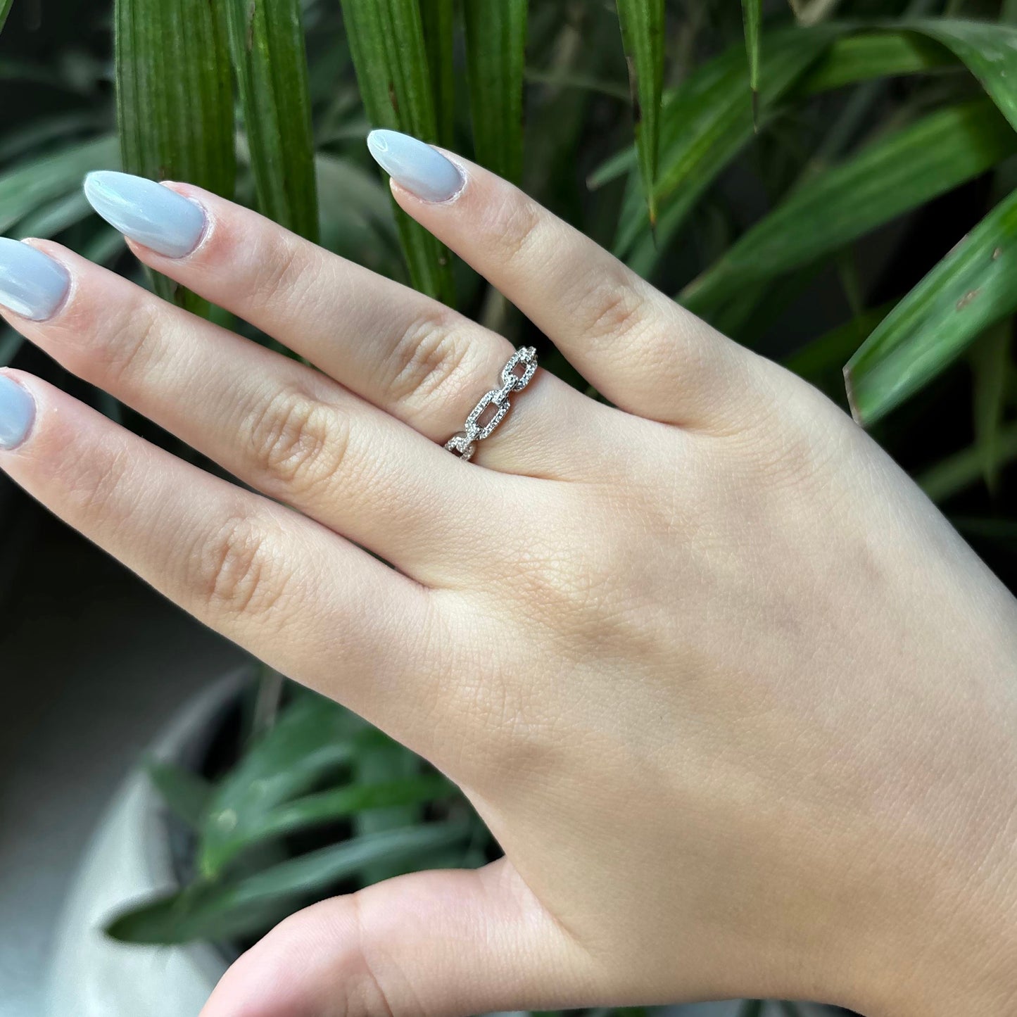 Segmented Silver Band