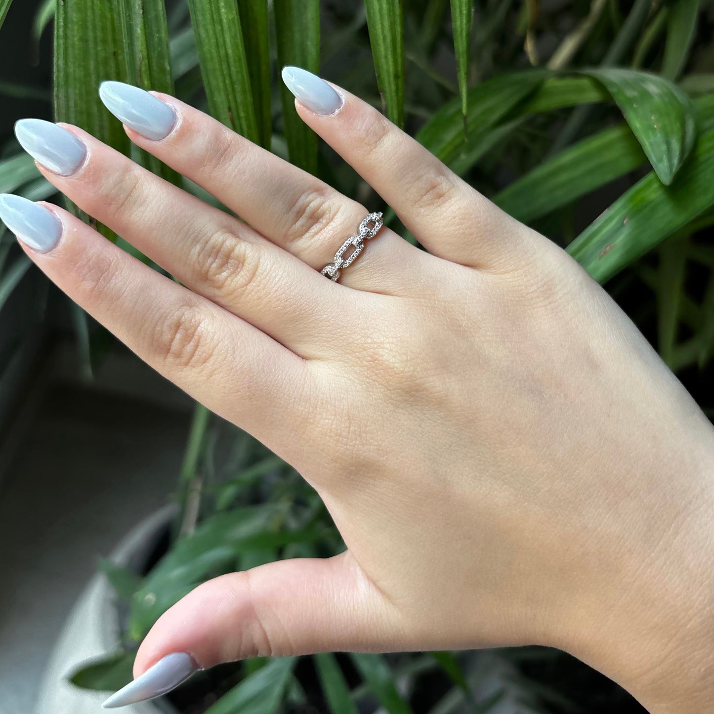Segmented Silver Band