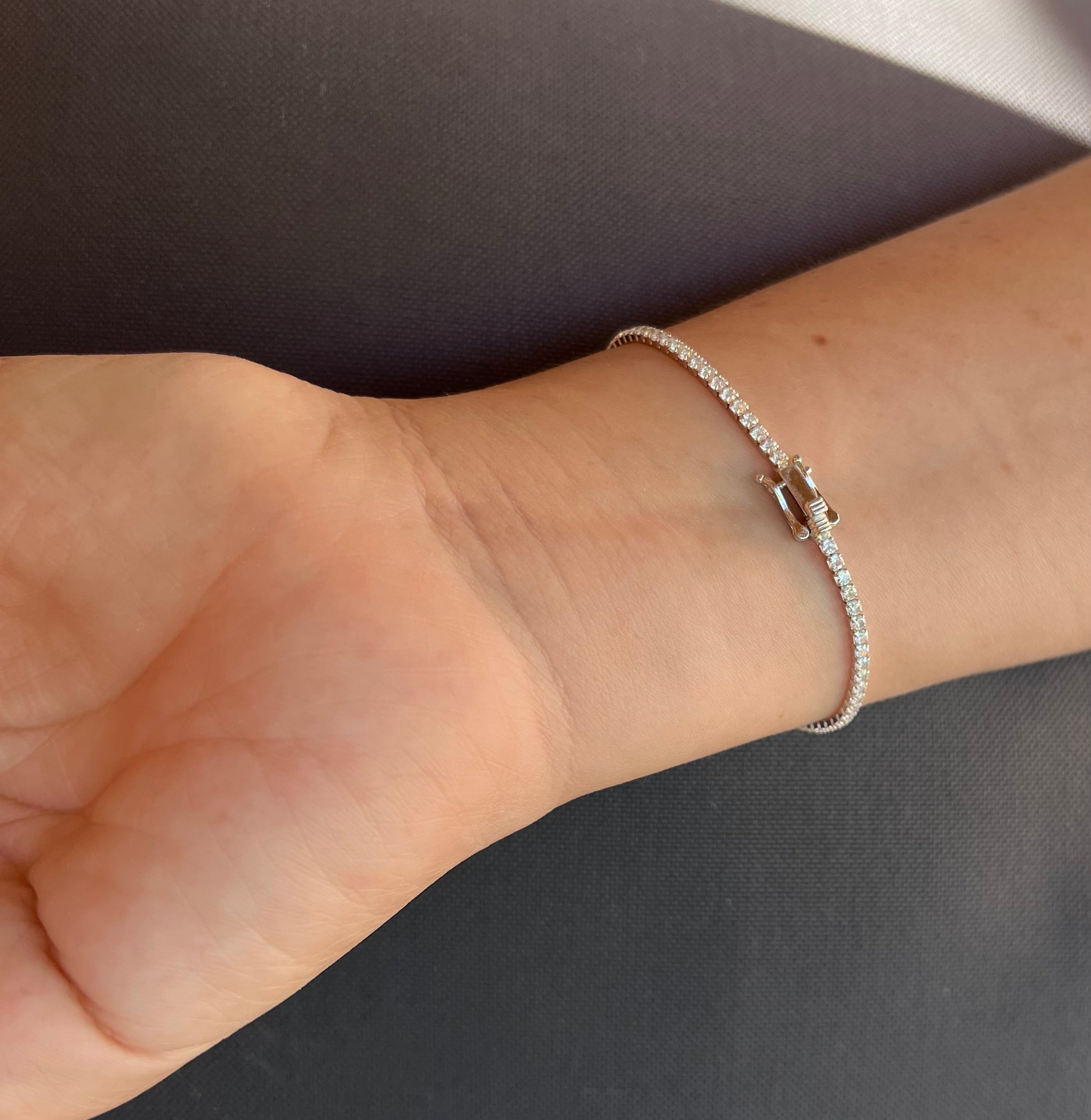 2mm Clasp Tennis Bracelet