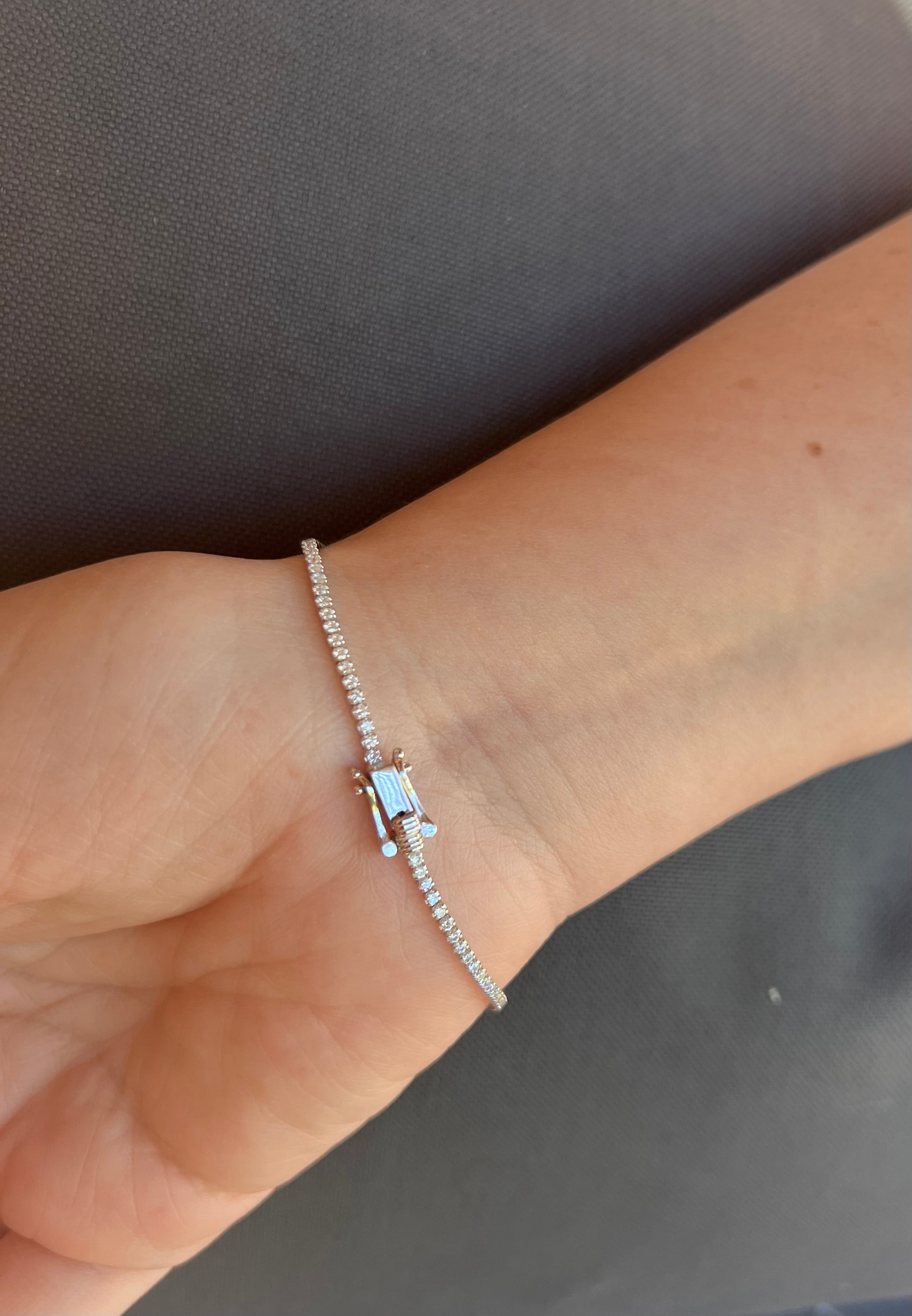 1.5mm Clasp Tennis Bracelet