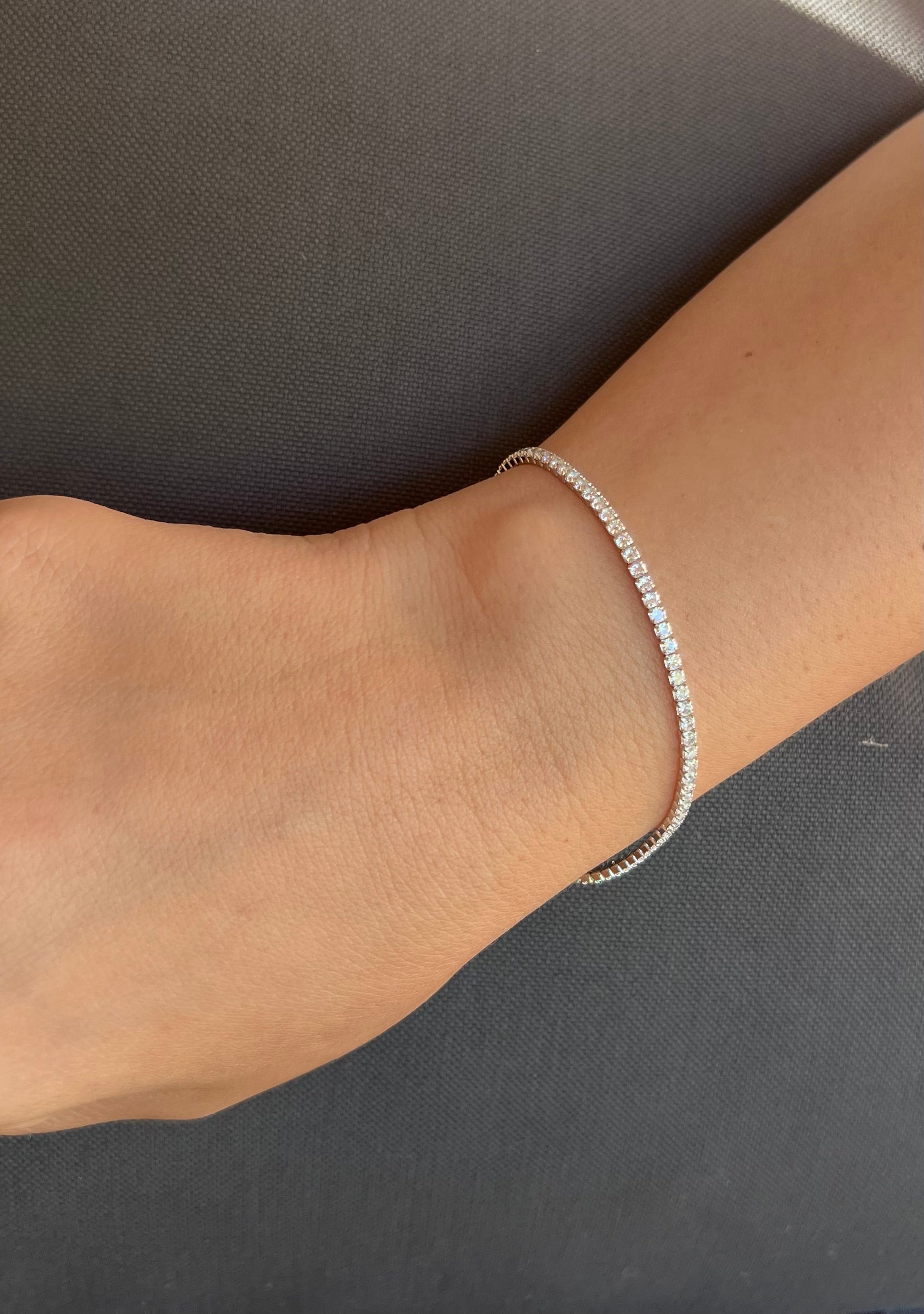 2mm Clasp Tennis Bracelet