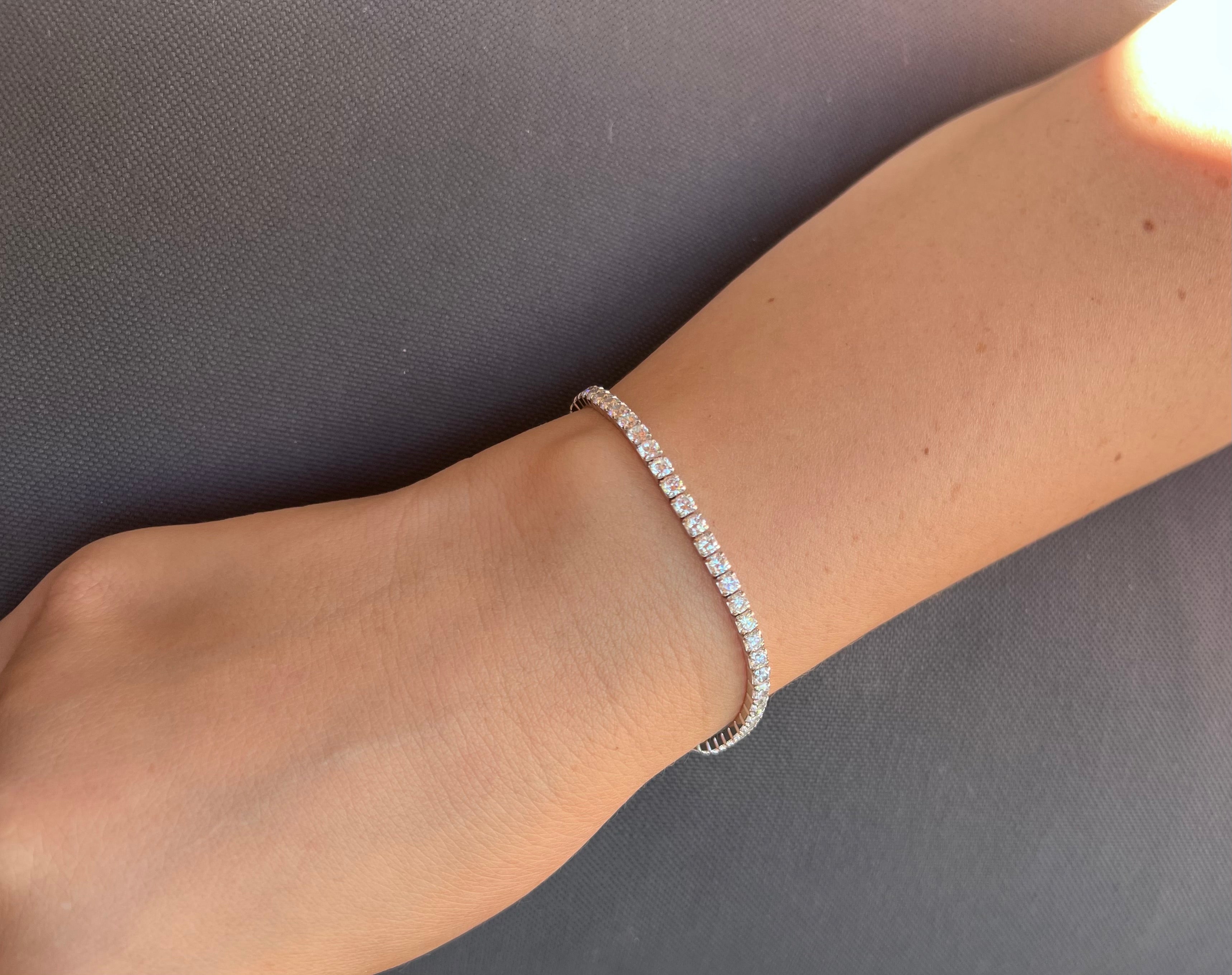 3.00 mm Clasp Tennis Bracelet