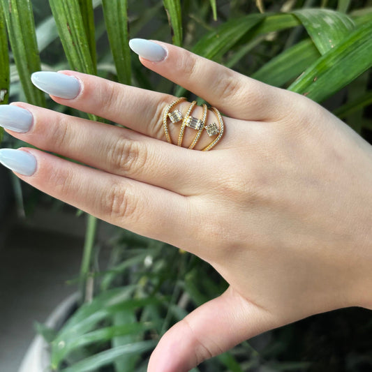 Baguette Cage Ring