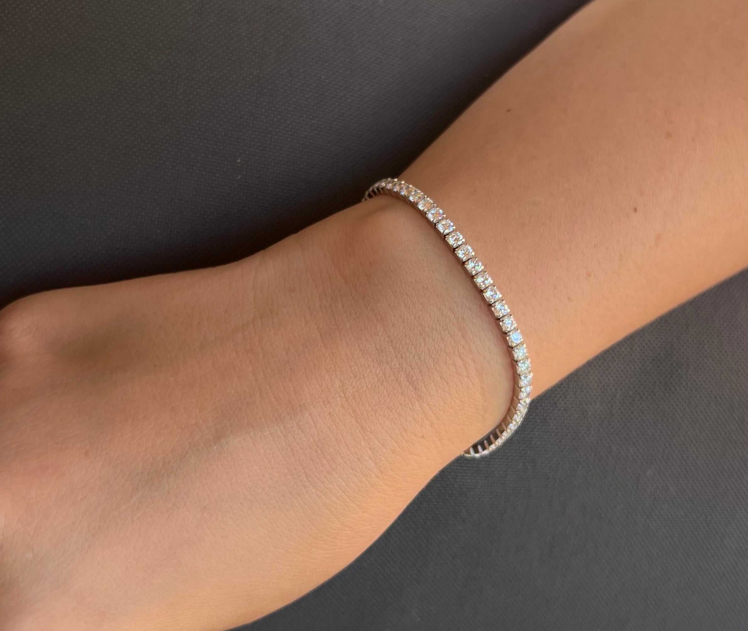 3.00 mm Clasp Tennis Bracelet
