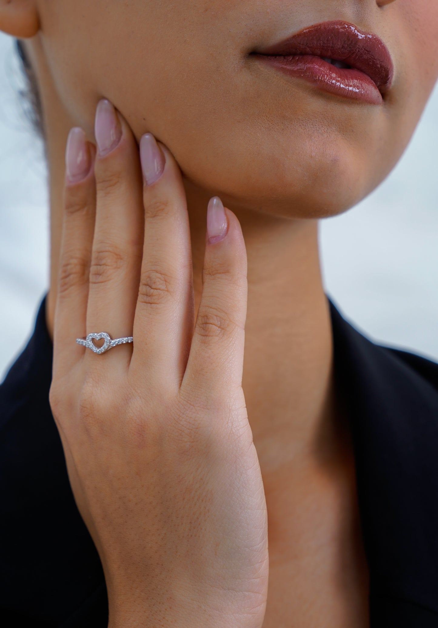 Crystal Heart Ring