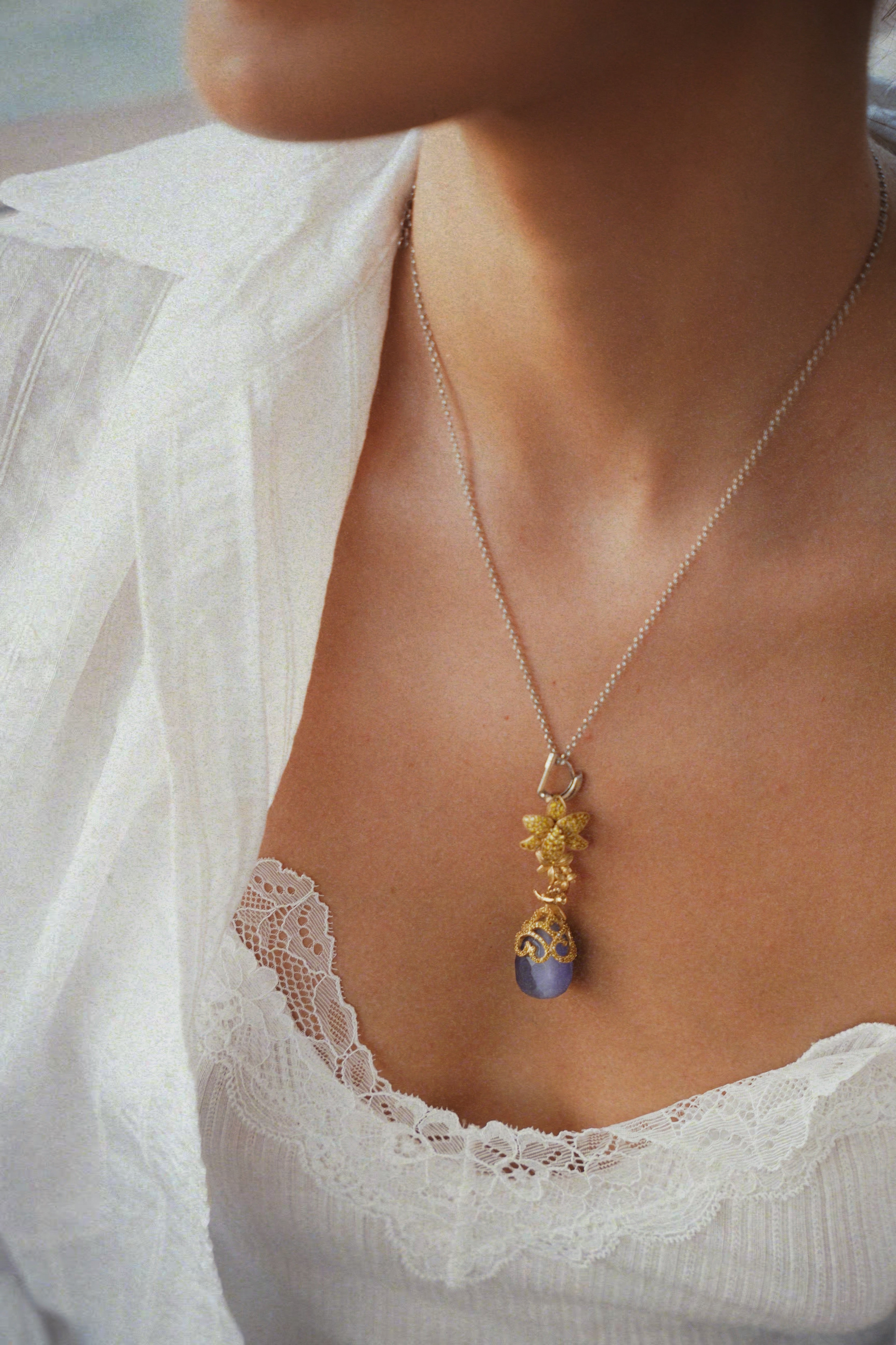 Periwinkle Bloom Necklace
