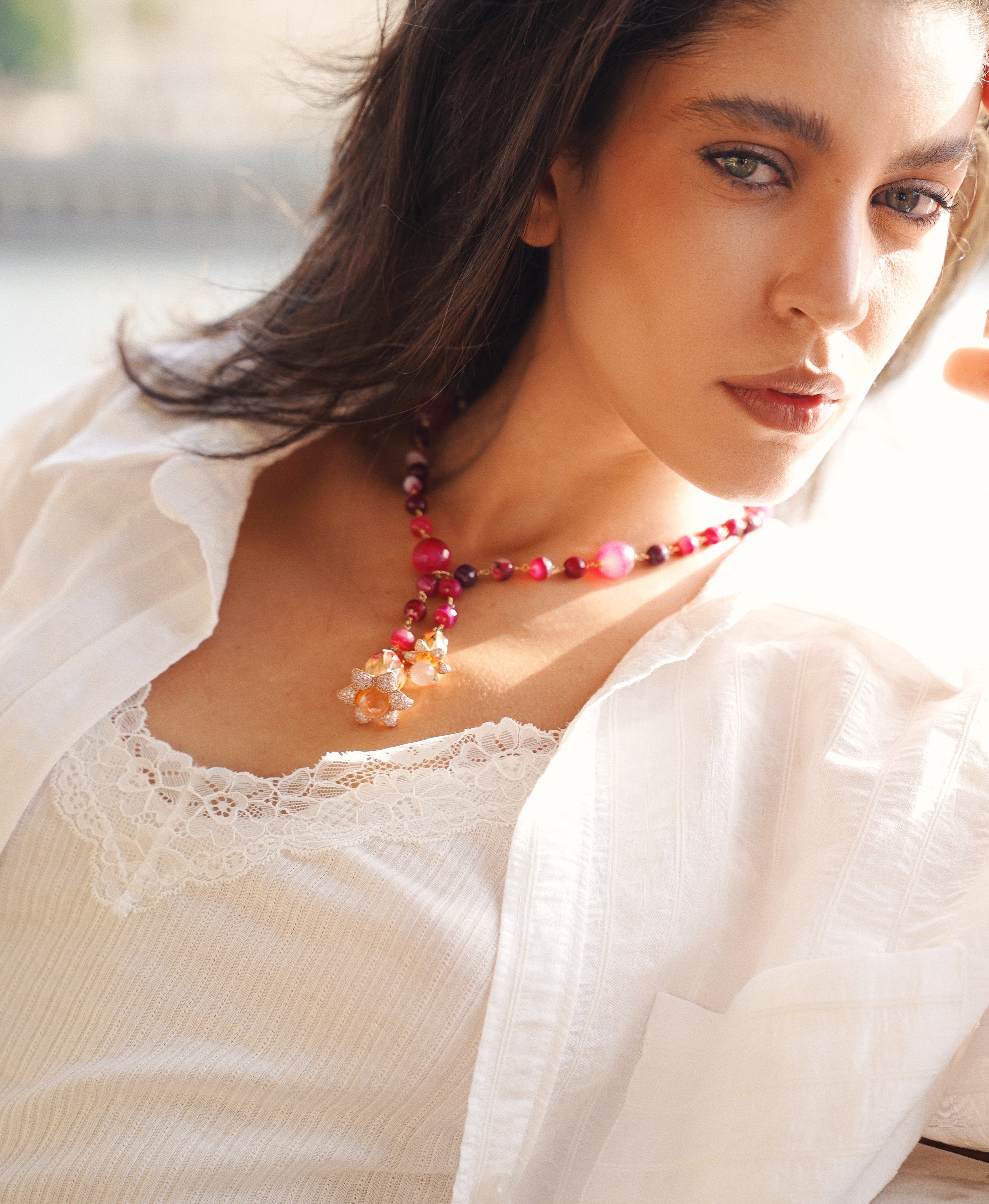 Scarlet Bloom Necklace