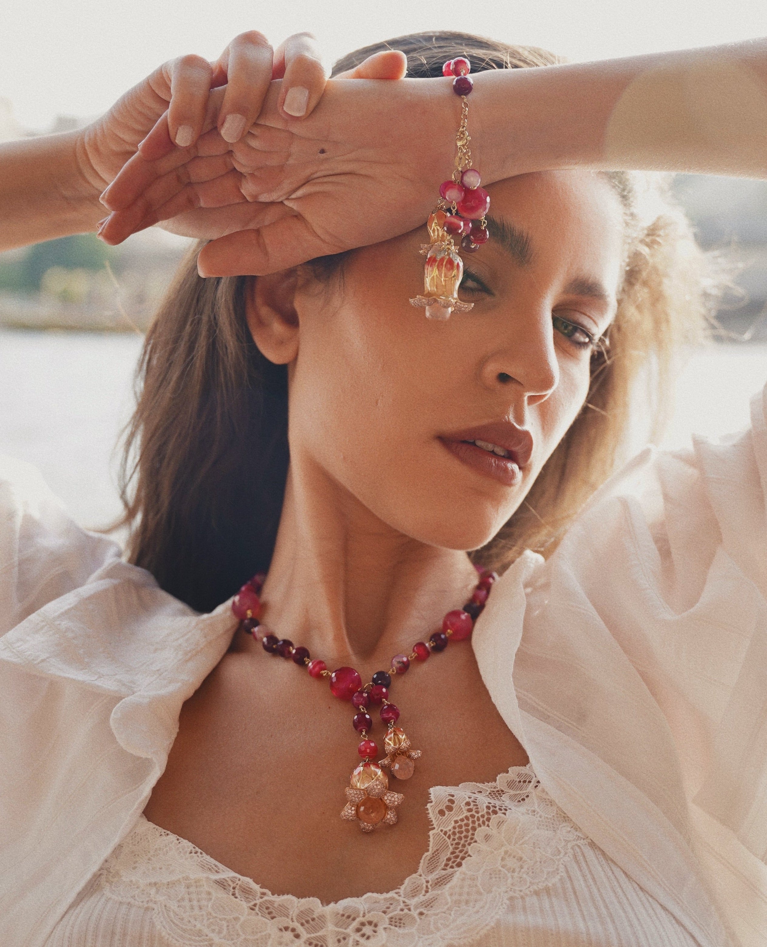Scarlet Bloom Necklace