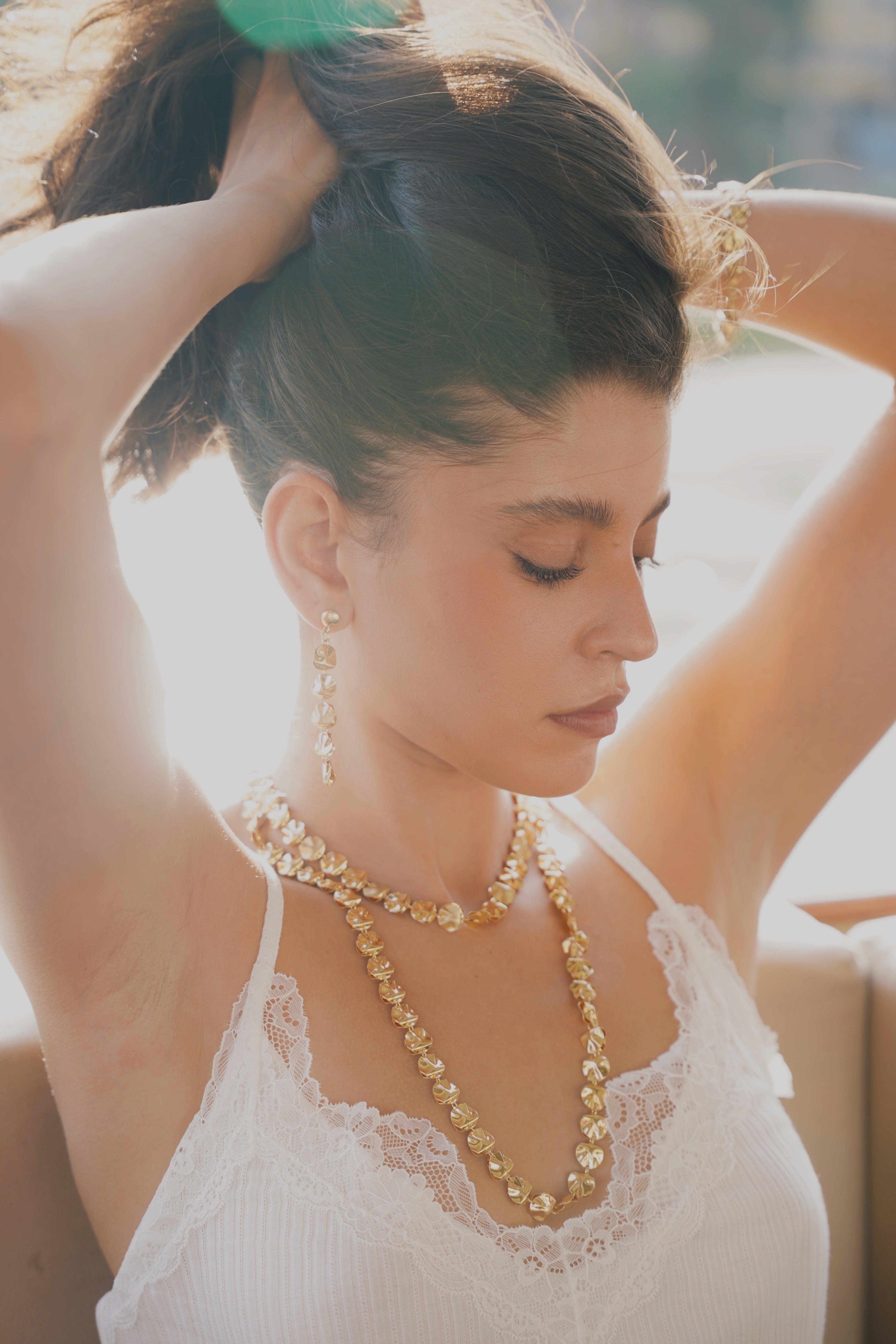 Ripple Disc Necklace