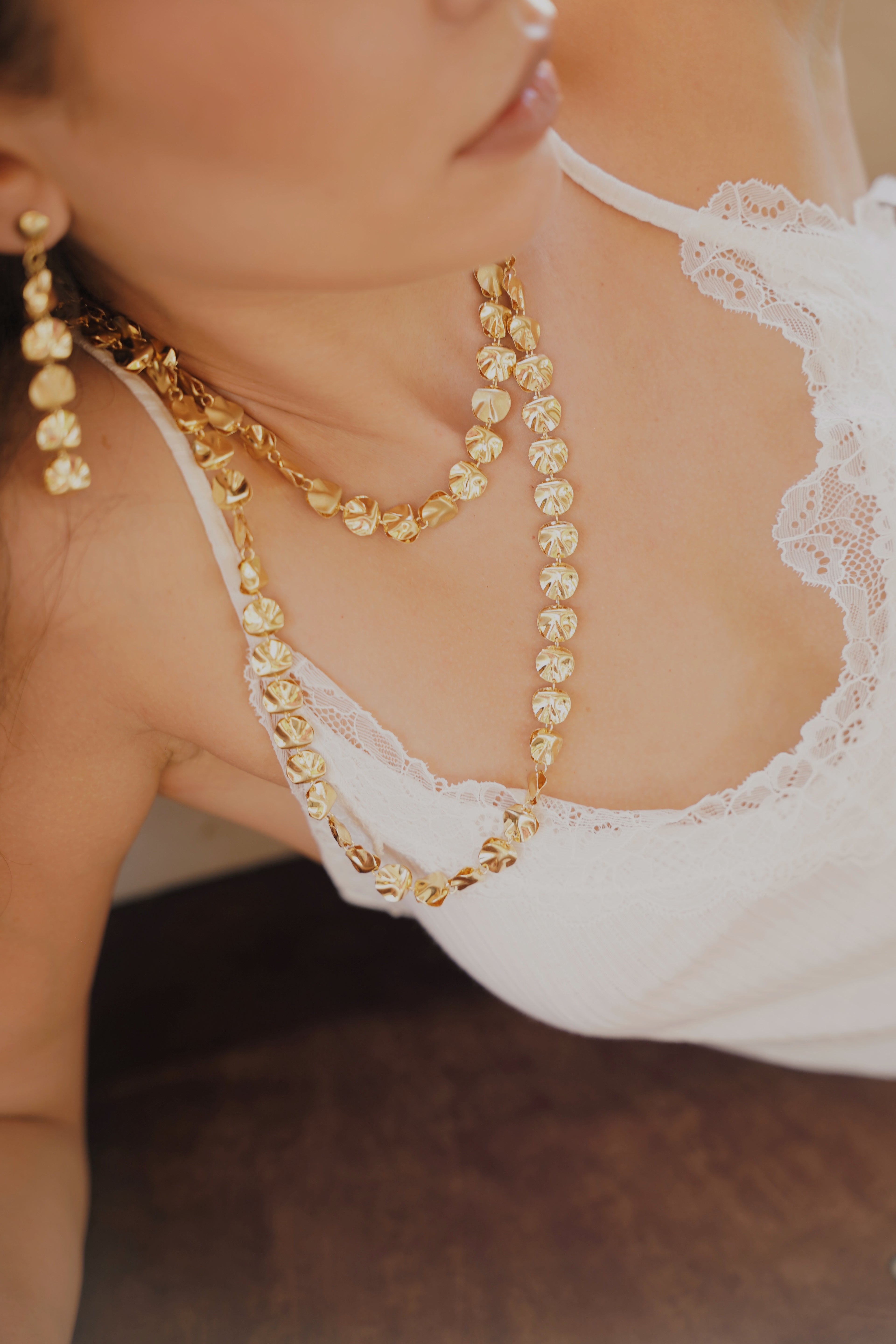 Ripple Disc Necklace