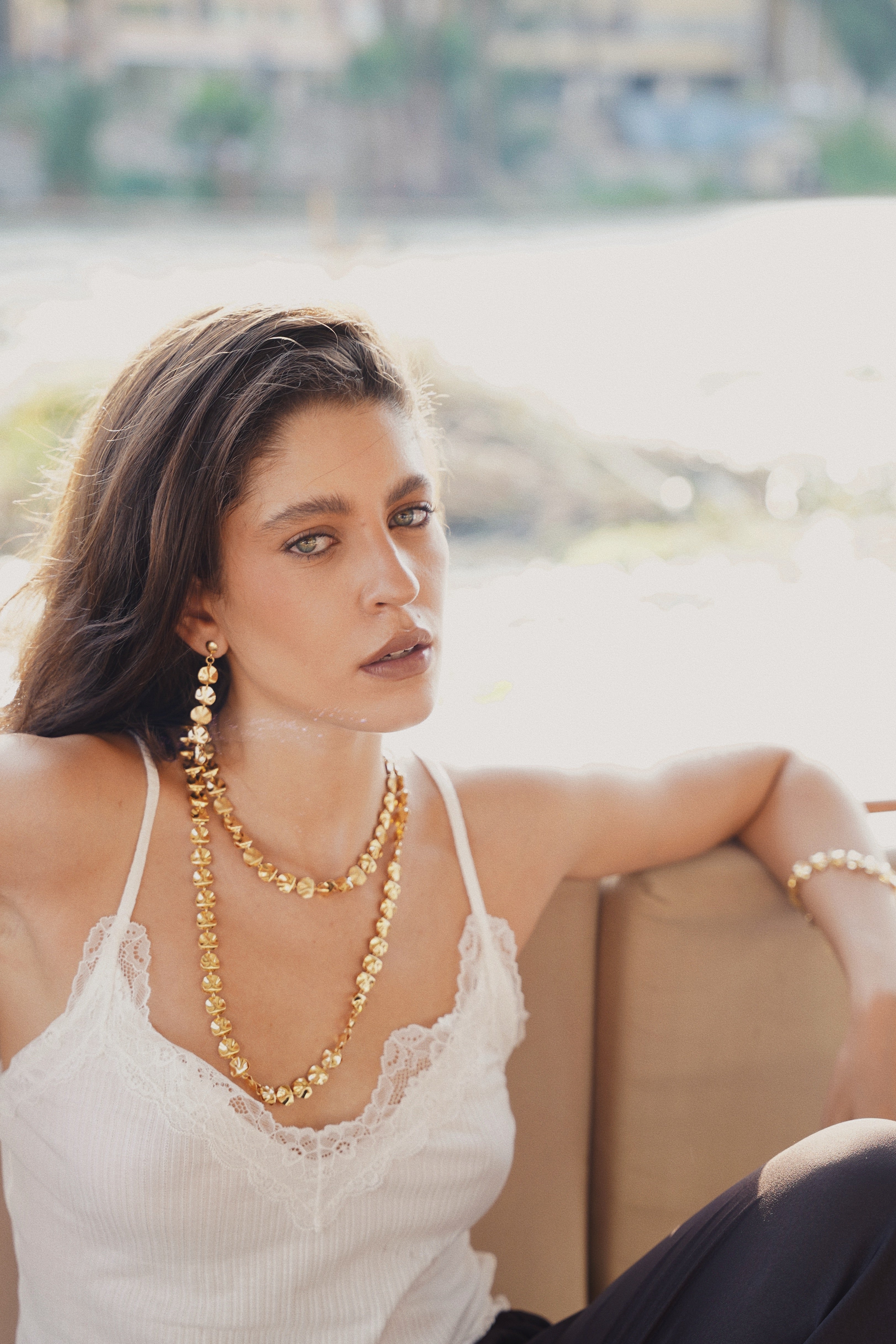 Ripple Disc Necklace
