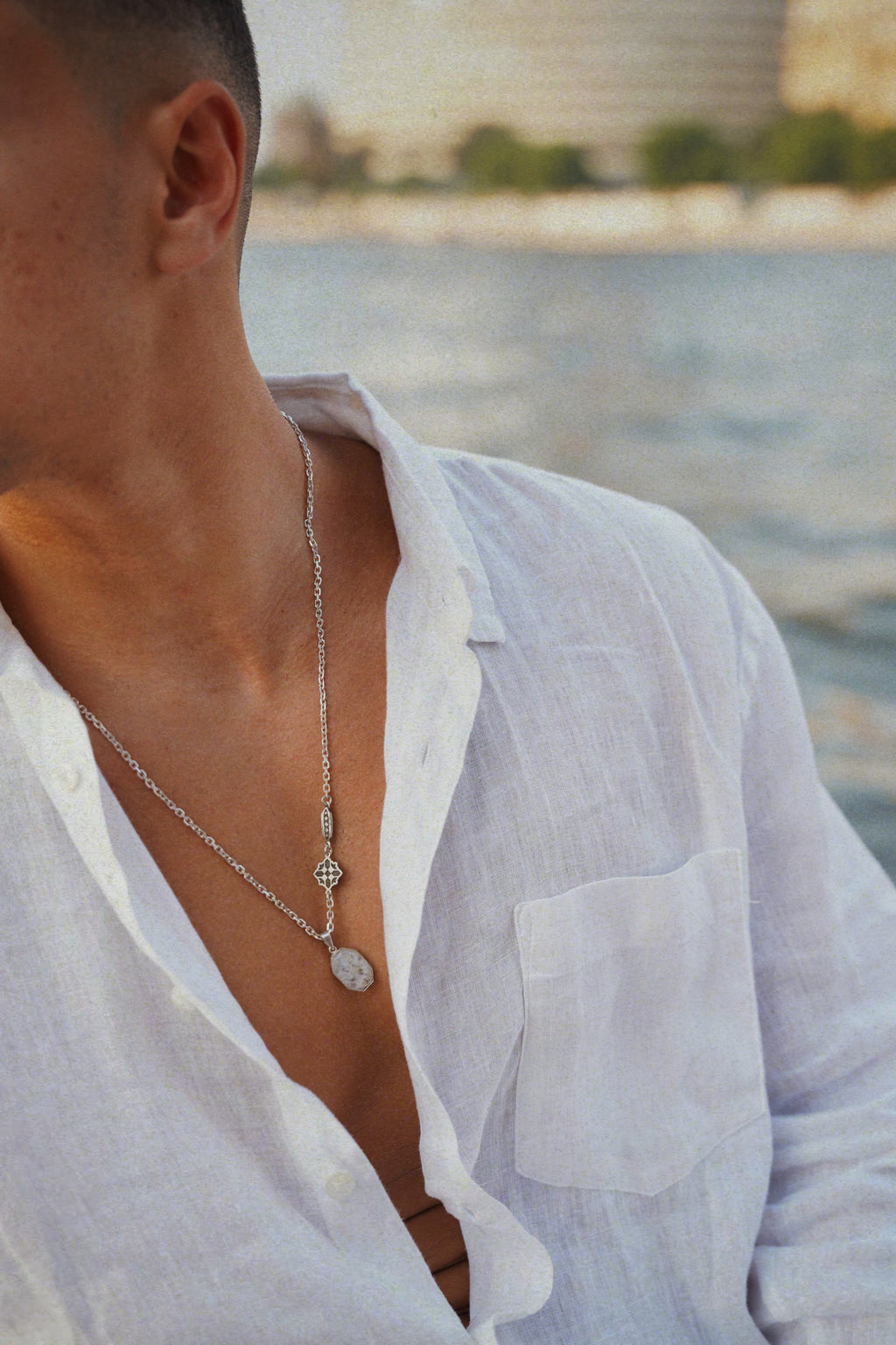 PERET Marble Stone Necklace