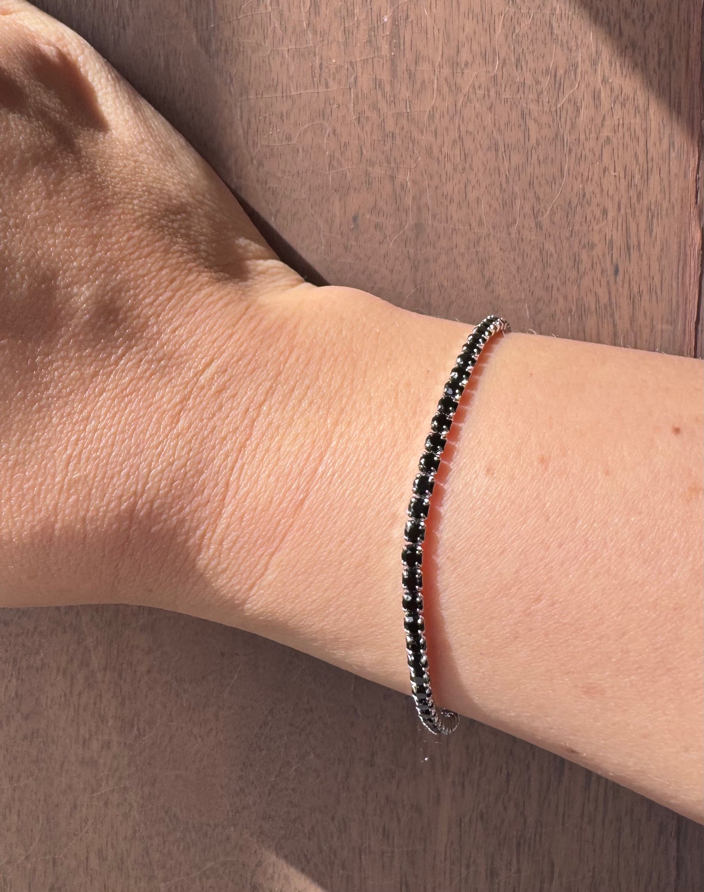 Black Tennis Bracelet