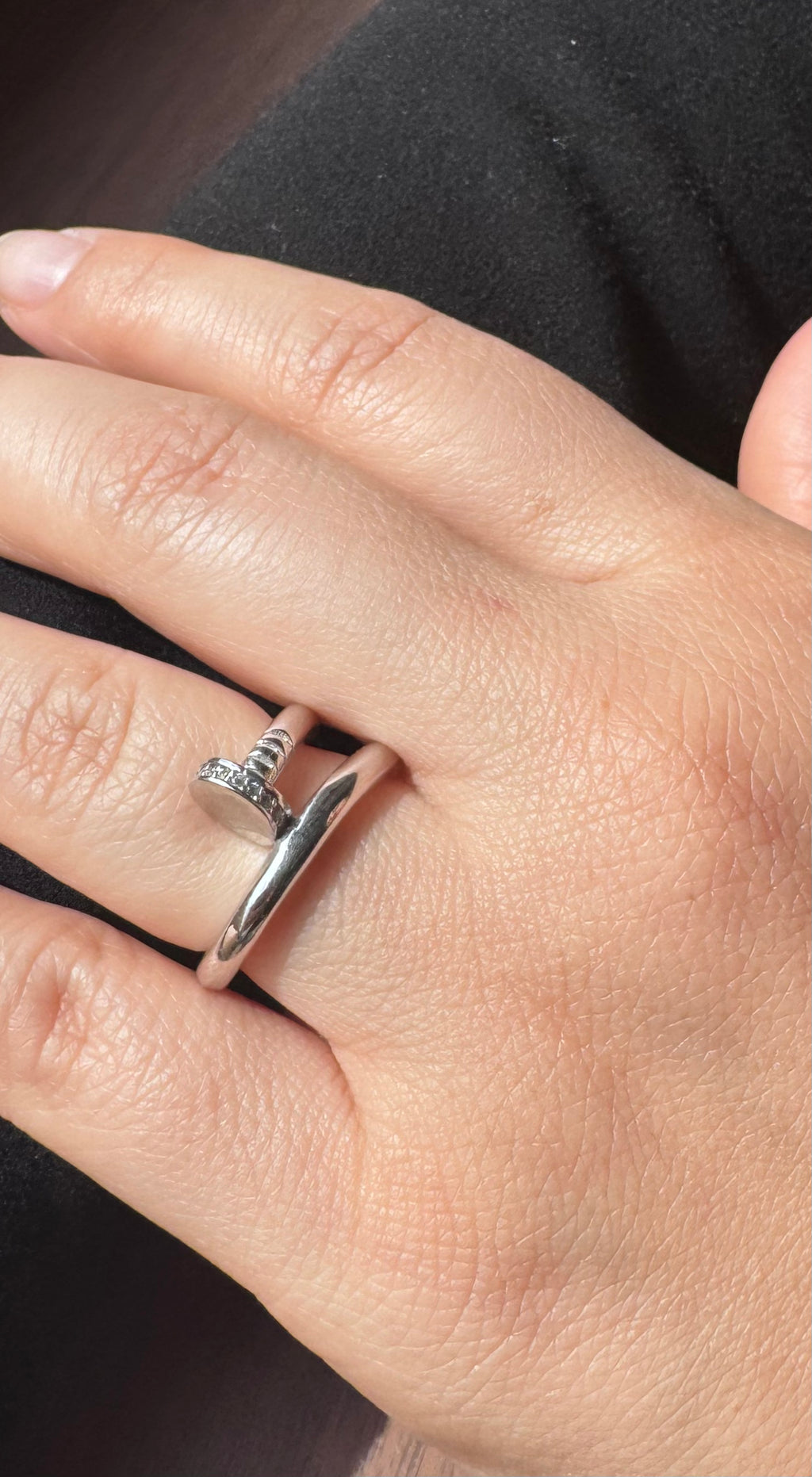 Chunky Silver Bolt Ring