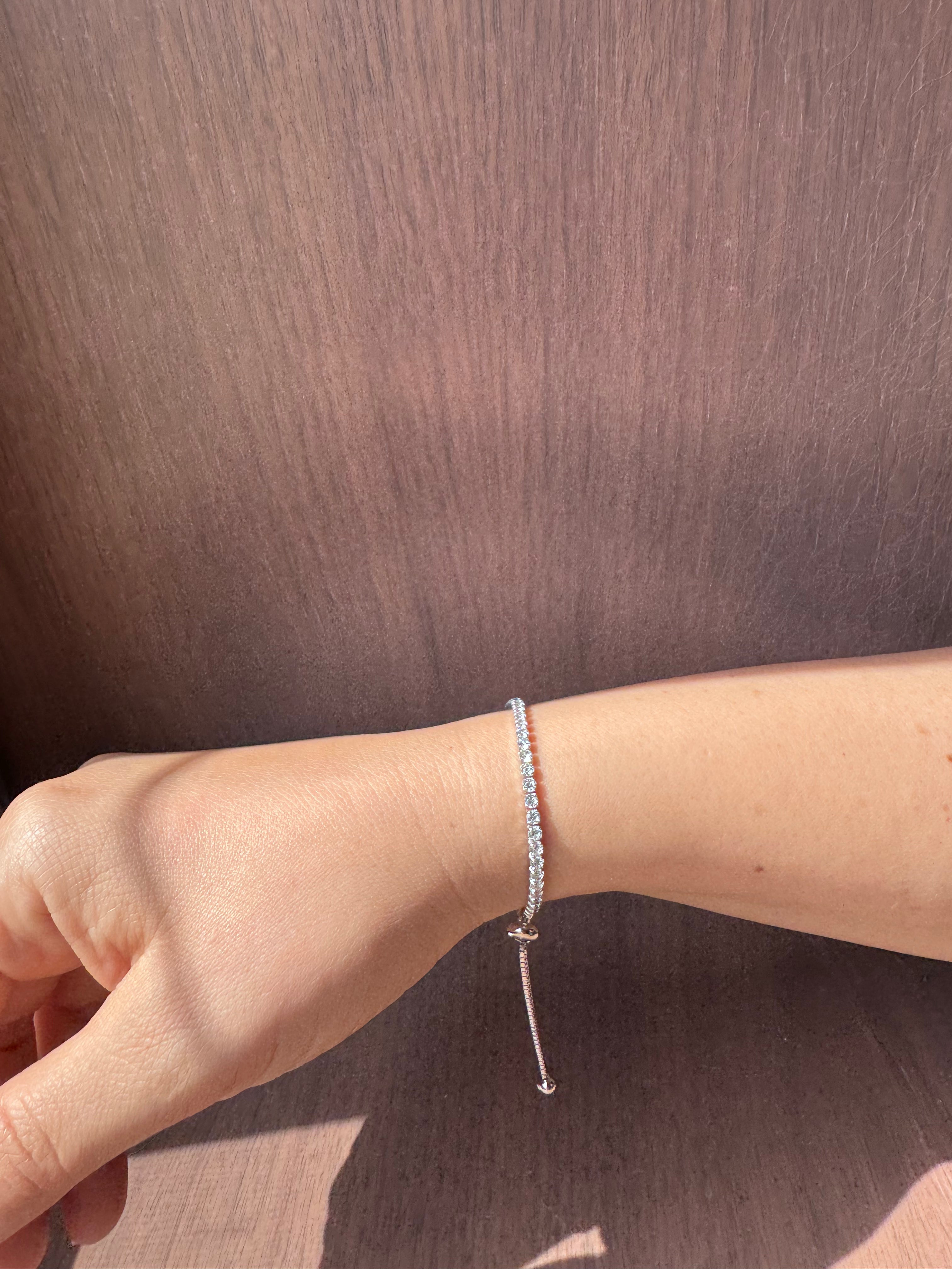 2.50 mm Adjustable Tennis Bracelet
