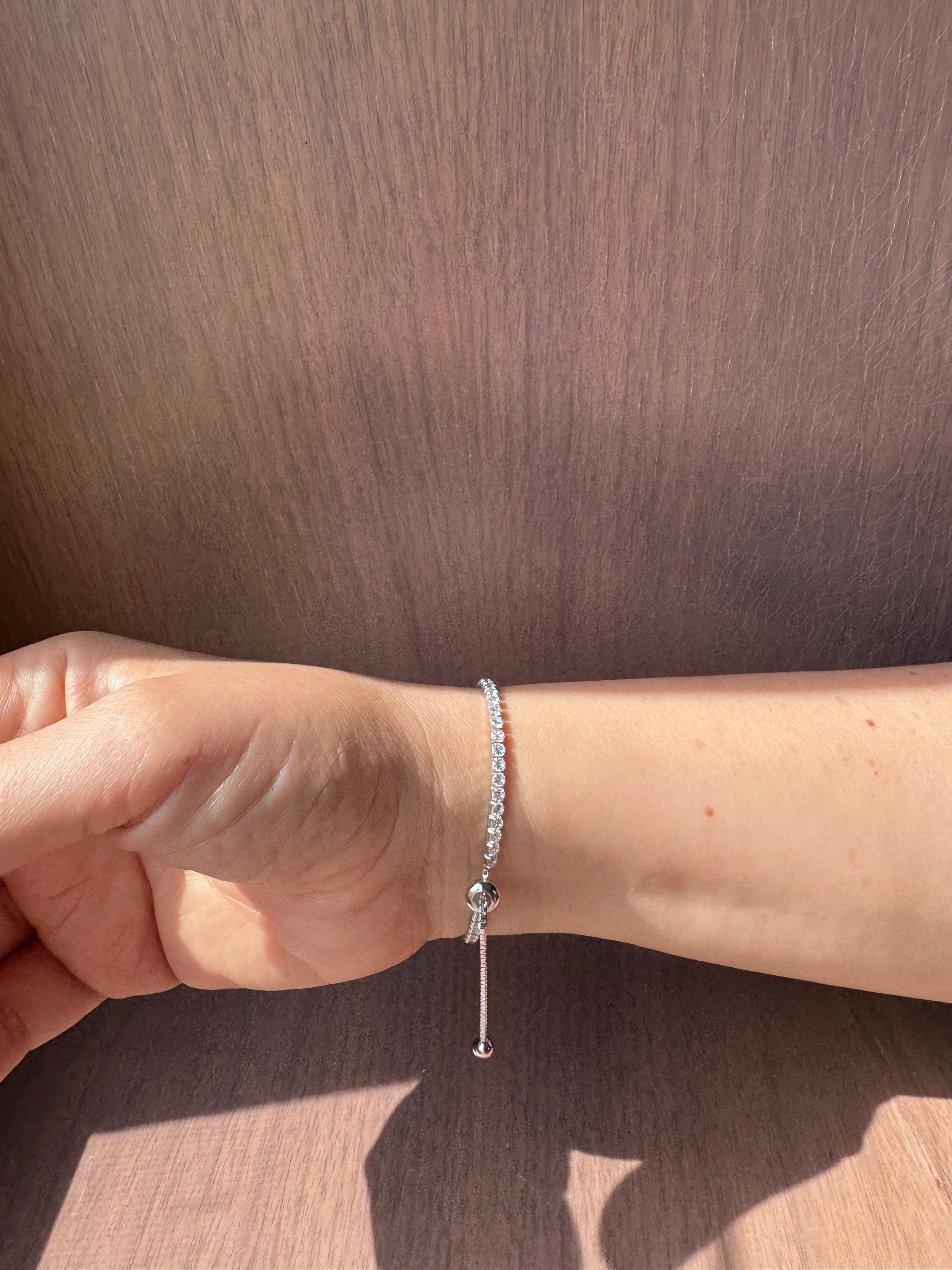2.50 mm Adjustable Tennis Bracelet