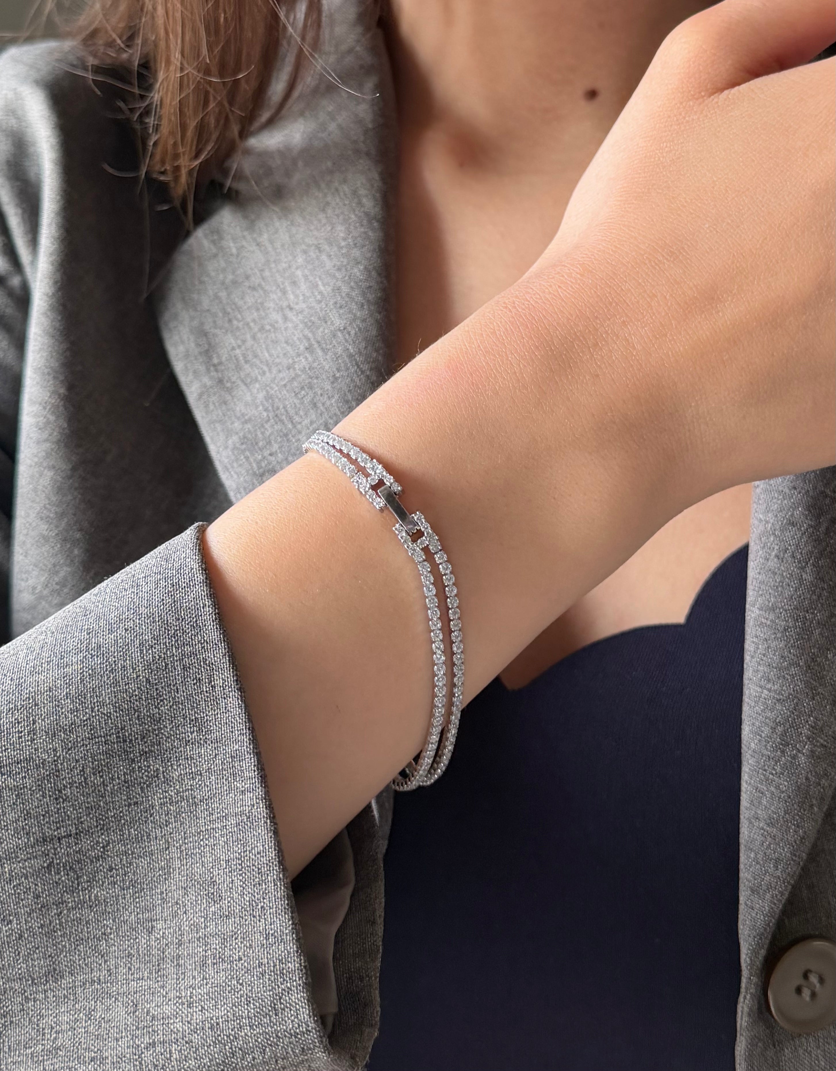 Double Tennis Bracelet