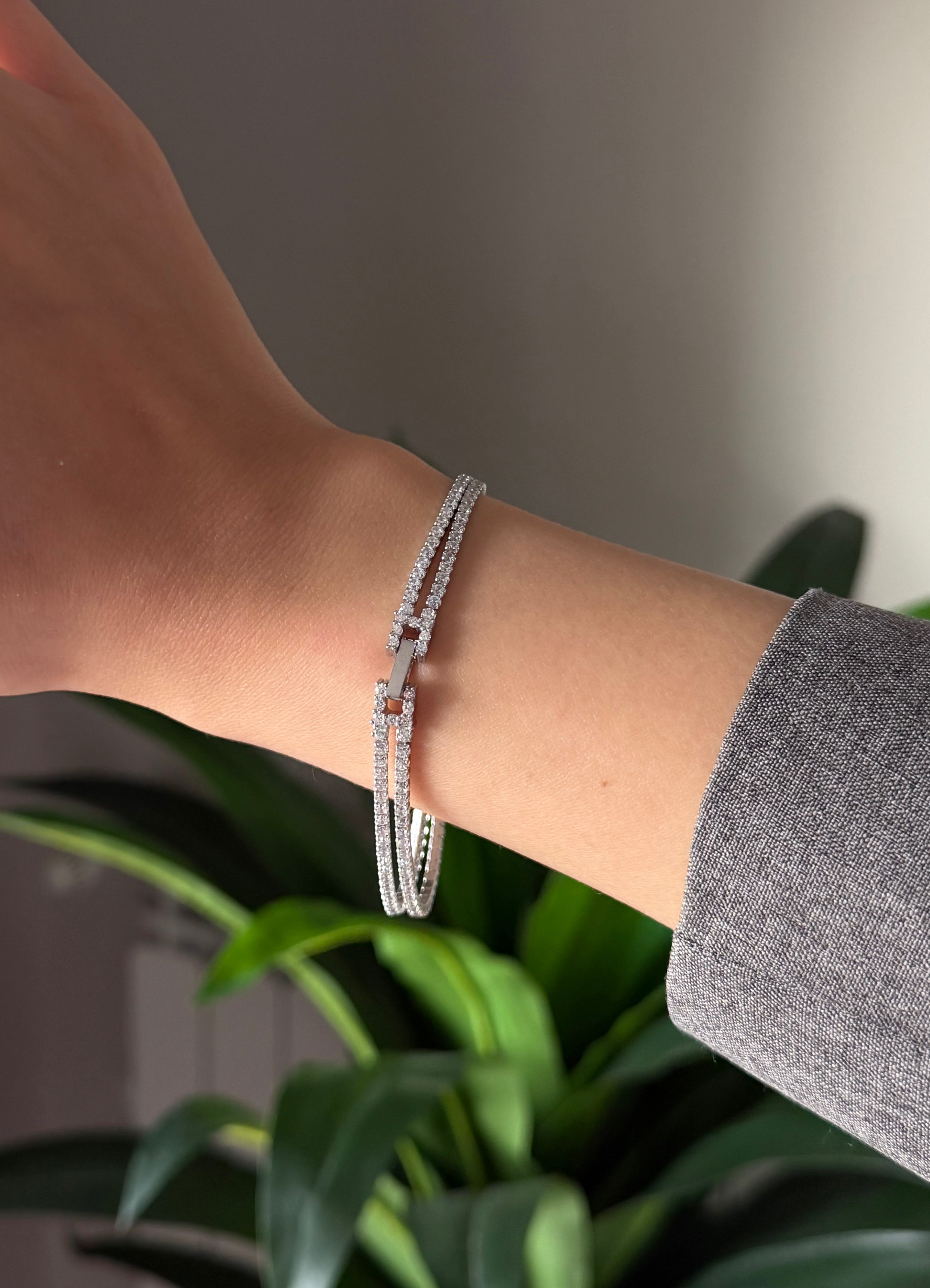 Double Tennis Bracelet