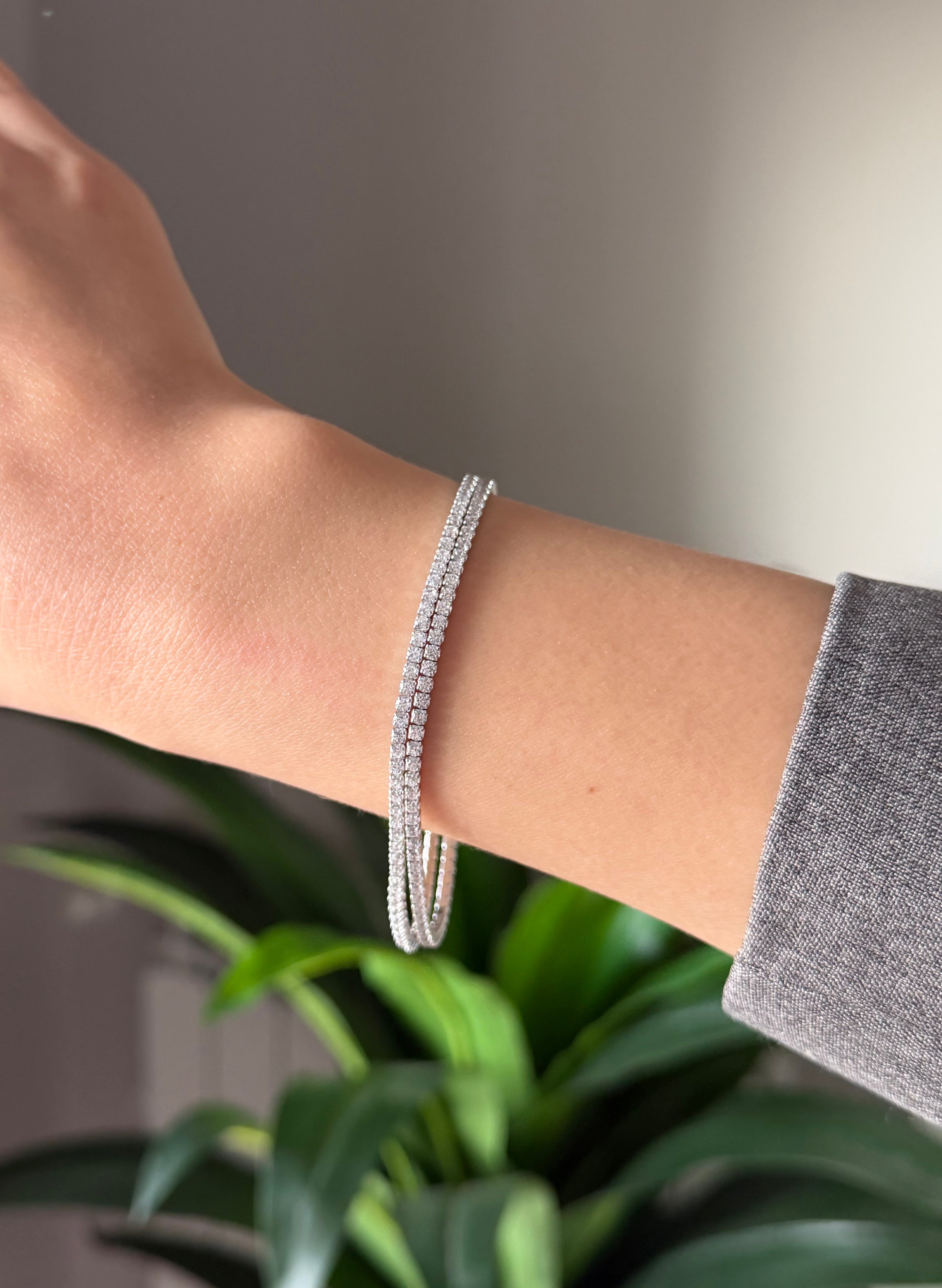 Double Tennis Bracelet