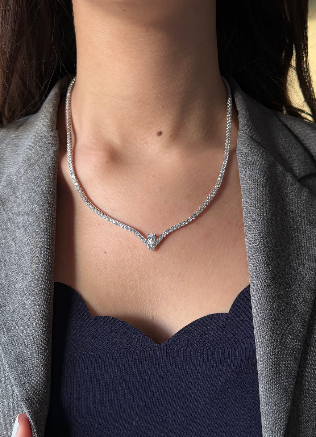 Crystal Tennis Necklace