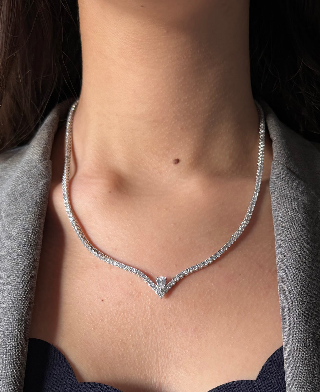 Crystal Tennis Necklace