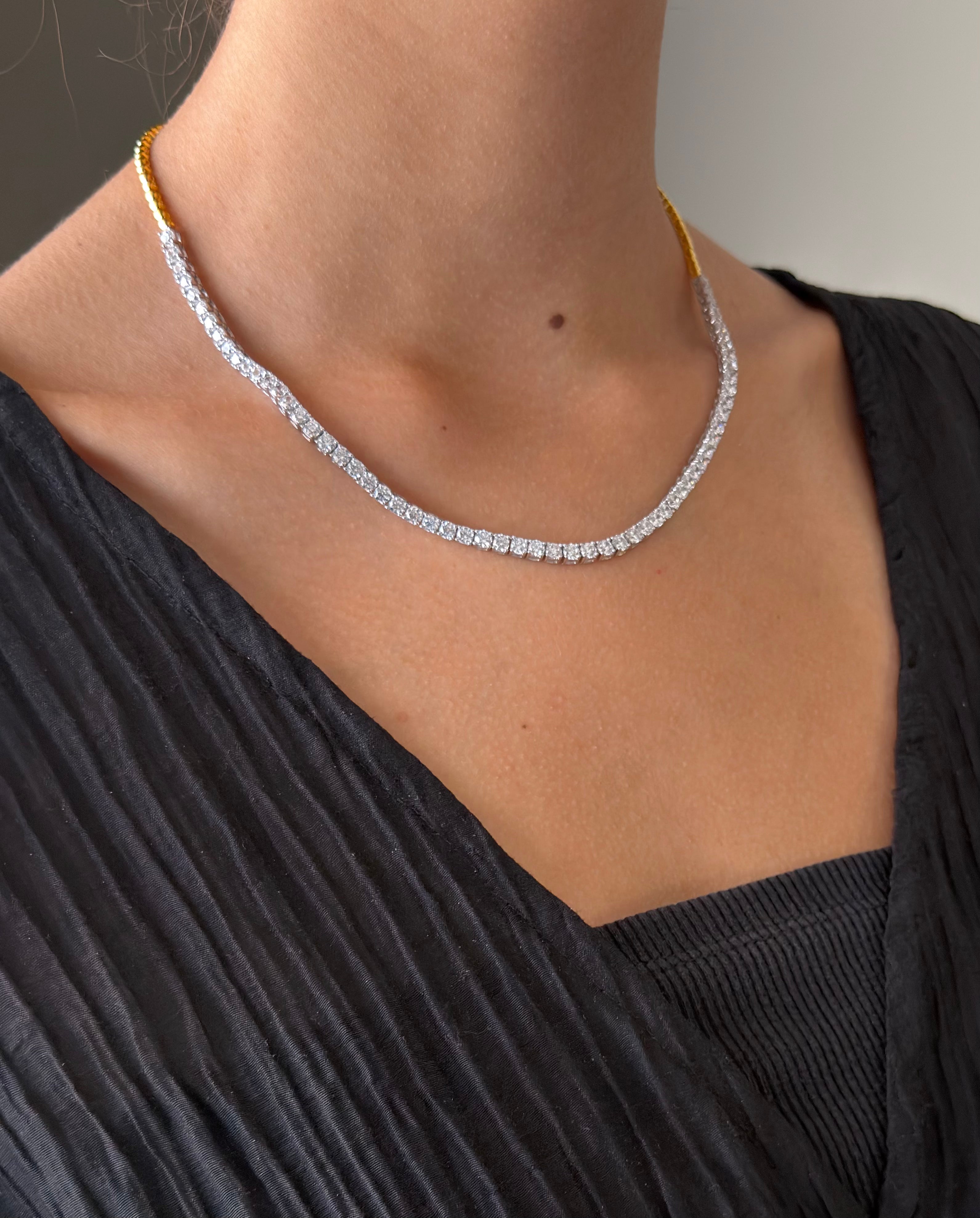 Fusion Tennis Necklace