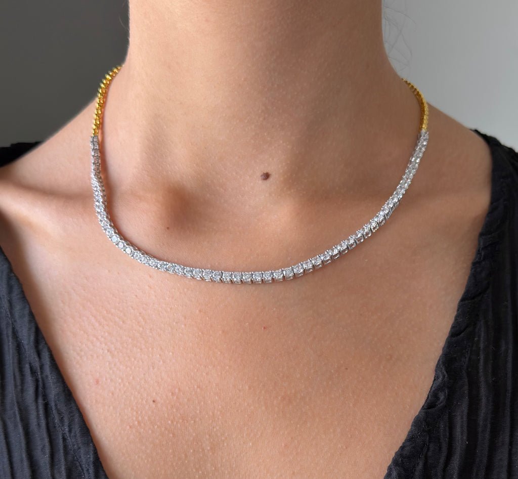 Fusion Tennis Necklace