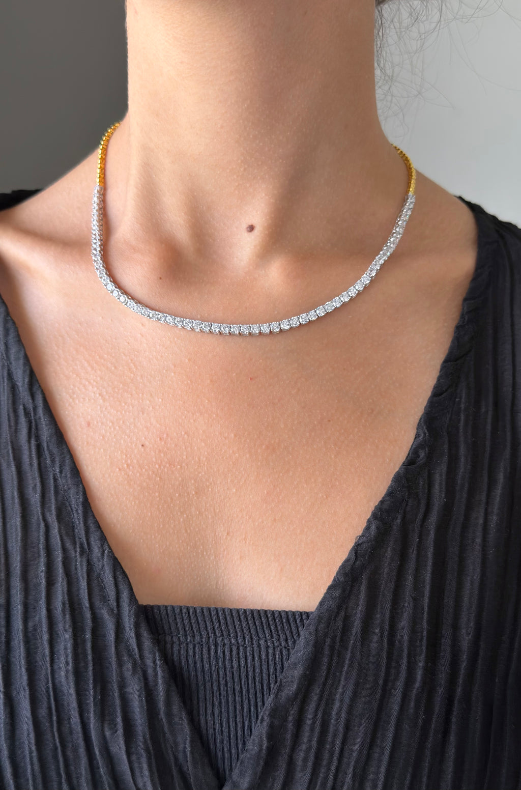 Fusion Tennis Necklace