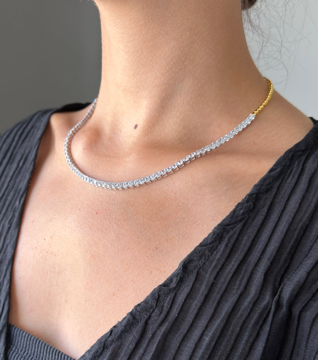 Fusion Tennis Necklace
