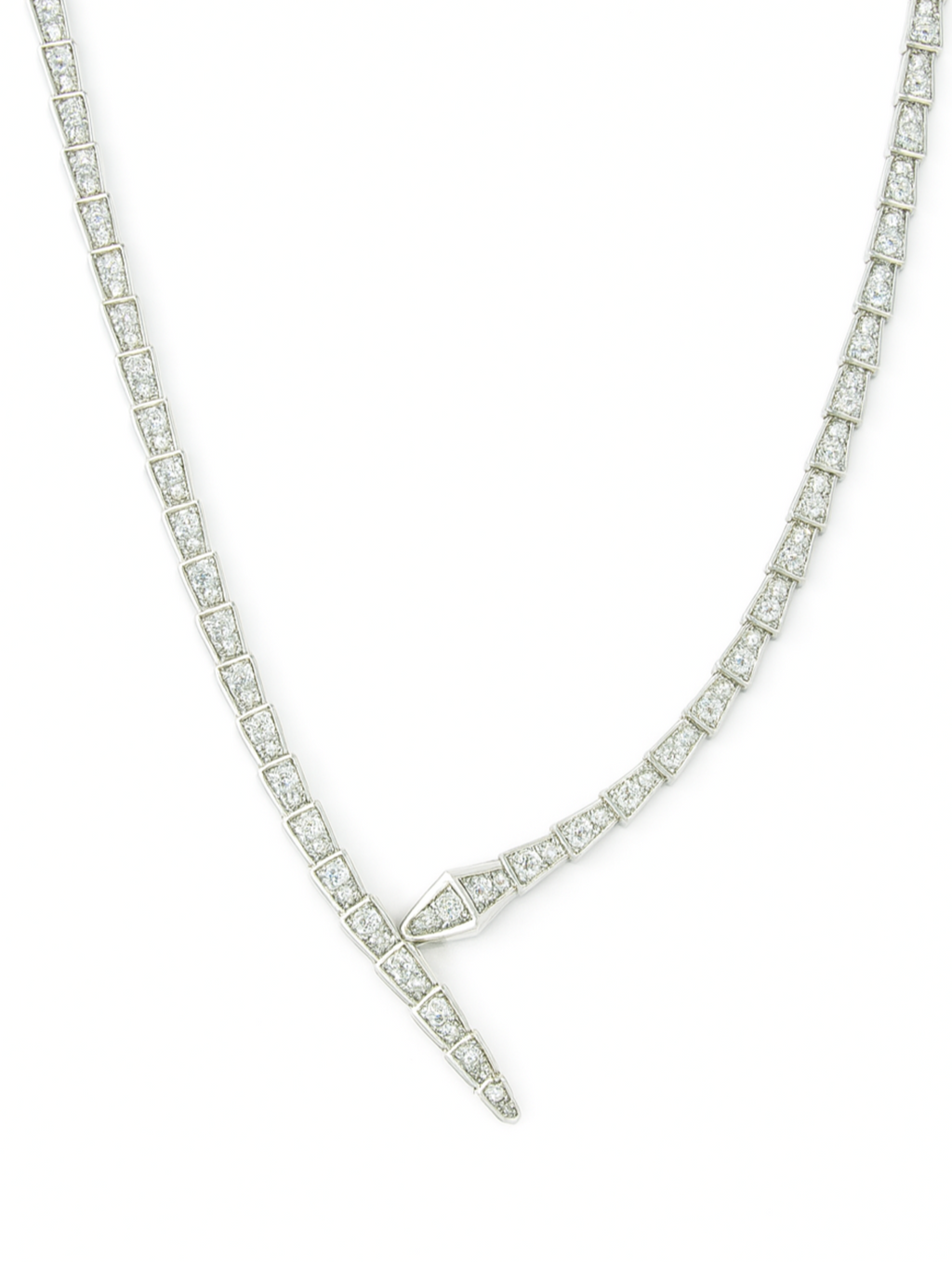 Serpent Tennis Necklace