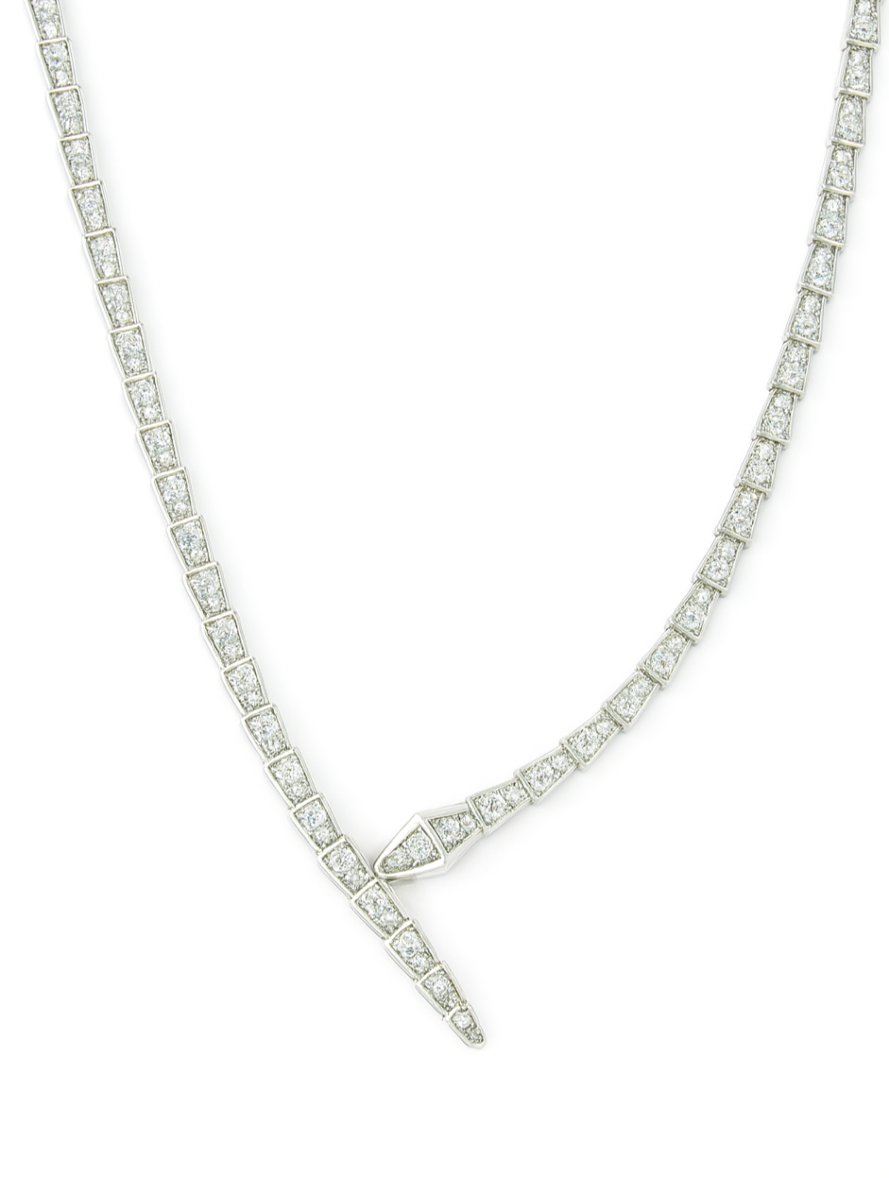 Serpent Tennis Necklace