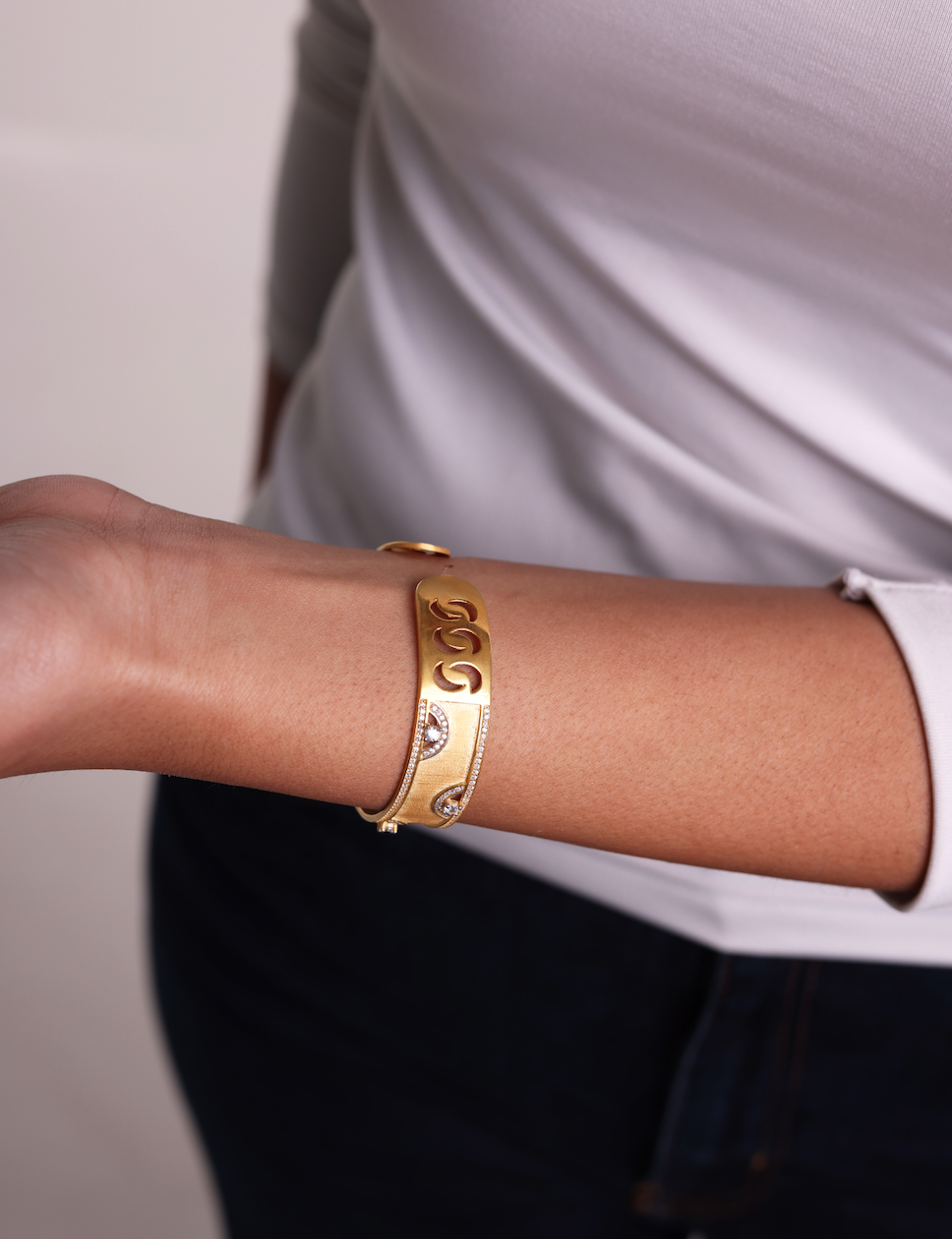 Lunara Bangle – Gold-plated