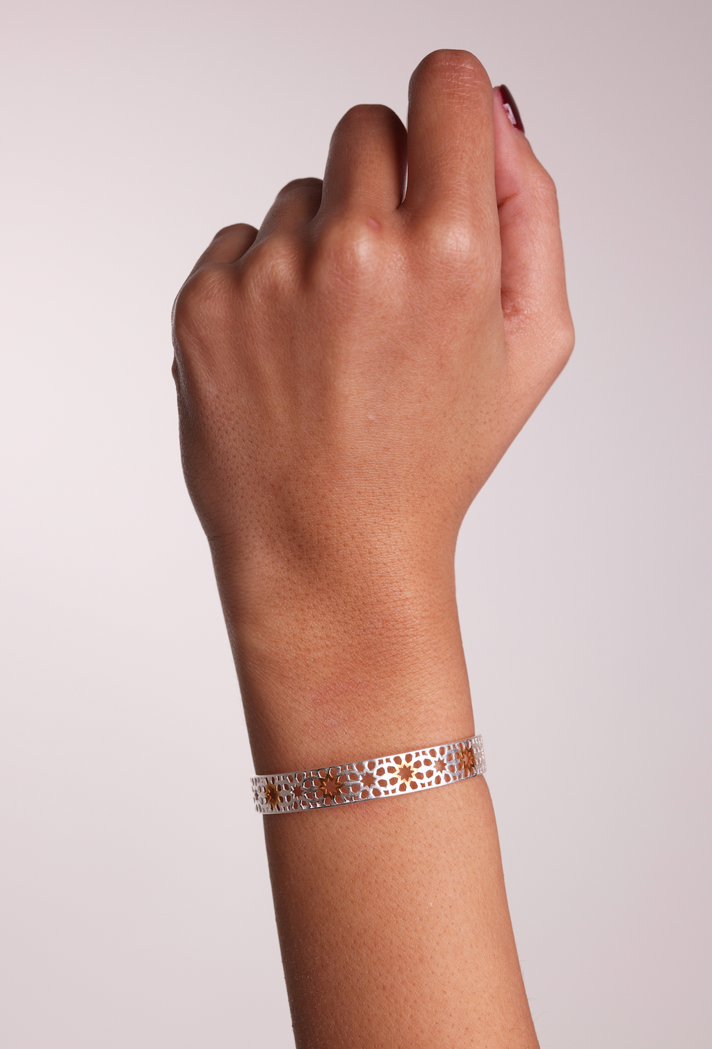 Amari Bangle - Gold-Plated Accents