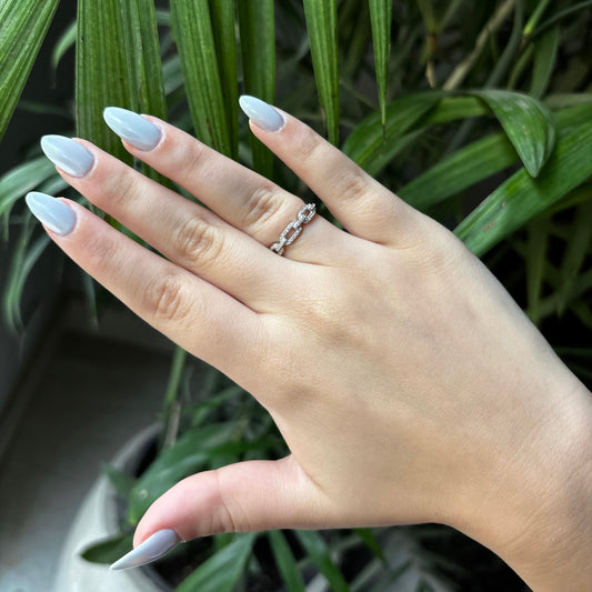 Segmented Silver Band