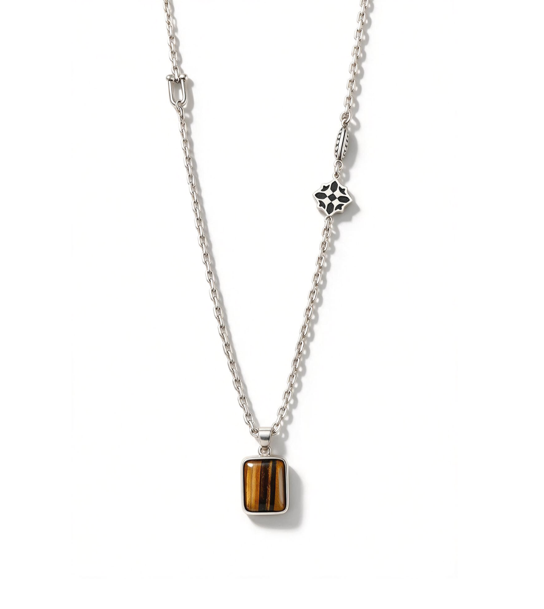 PERET Stone Necklace – Tiger's Eye
