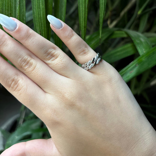 Silver Braided Ring